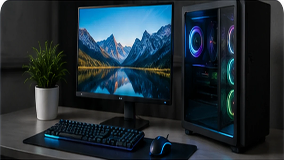 Desktop computer and computing workspace