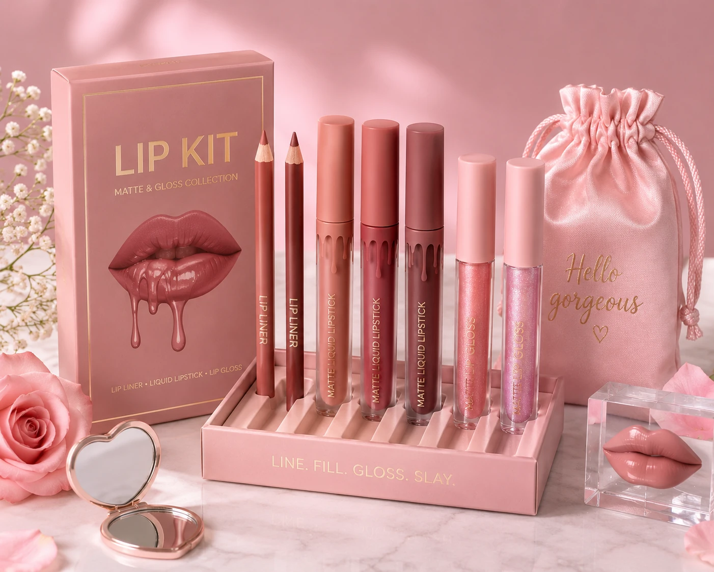 Lip kits and lip combo sets