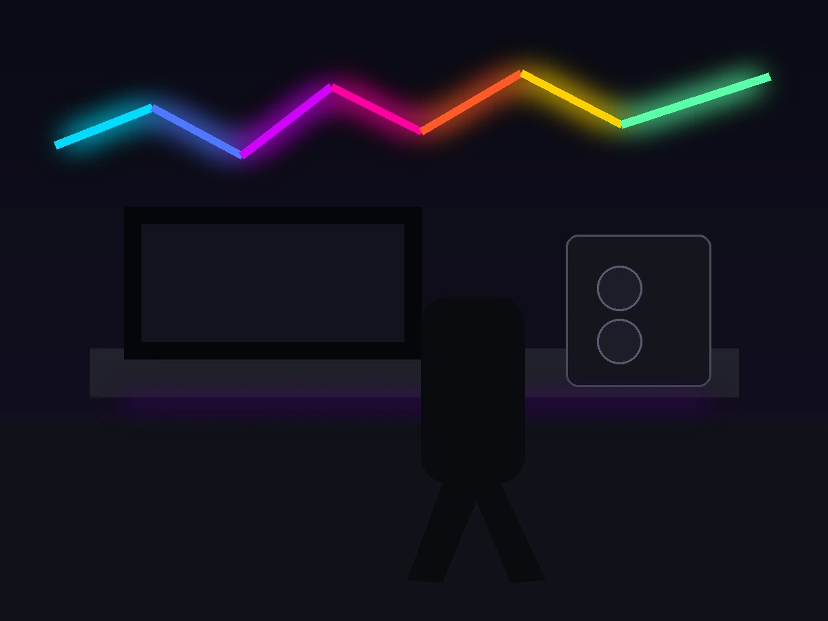 RGBIC neon rope and LED strip lights